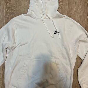 Nike Men's White Pullover Hoodie